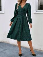 Rochie Lunga Elvan Corai Cu Imprimeu Negru - imagine 66