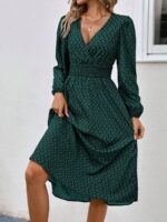 Rochie Lunga Elvan Corai Cu Imprimeu Negru - imagine 67