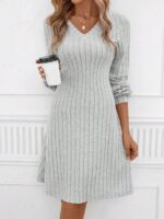 Rochie Midi Margot Gri - imagine 3