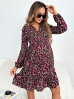 Rochie Scurta Gonda Roz Cu Imprimeu Multicolor - imagine 4