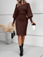 Rochie Midi Tricotata Elena Maro - imagine 5