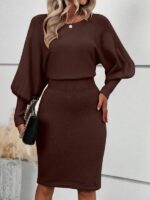 Rochie Midi Tricotata Elena Maro - imagine 3