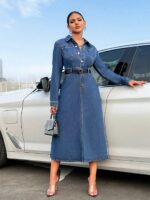 Rochie Lunga Lupio Din Denim