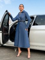 Rochie Lunga Lupio Din Denim - imagine 5