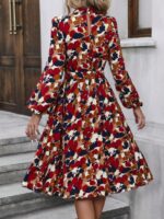 Rochie Midi Denysa cu Print Multicolor - imagine 2
