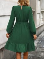 Rochie Lunga Elvan Corai Cu Imprimeu Negru - imagine 94
