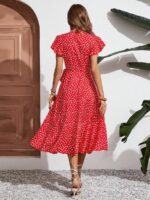 Rochie Midi Tabita Rosie Cu Model Floral Alb - imagine 2