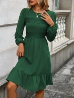 Rochie Lunga Elvan Corai Cu Imprimeu Negru - imagine 98