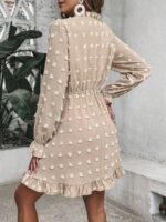Rochie Scurta Mulan Bej - imagine 2