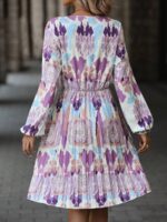 Rochie Midi Noelia cu Print Multicolor - imagine 2