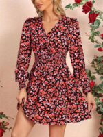Rochie Scurta Avena Neagra Cu Inimioare Multicolore