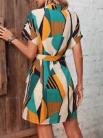 Rochie Scurta Derisami Multicolora - imagine 2