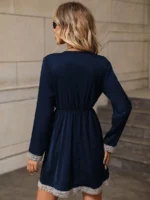 Rochie Scurta Lindsey Bleumarin - imagine 2