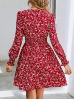 Rochie Scurta Gloria Rosie Cu Imprimeu Alb - Negru - imagine 2