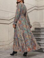 Rochie Lunga Daras Multicolora - imagine 2