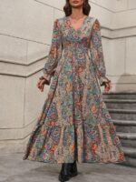 Rochie Lunga Daras Multicolora - imagine 3