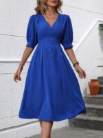 Rochie Midi Cosmina Albastra - imagine 4