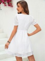 Rochie Scurta Malia Alba - imagine 2