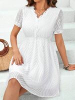 Rochie Scurta Malia Alba - imagine 3