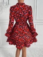 Rochie Scurta Madeline Neagra Cu Inimioare Multicolore - imagine 2