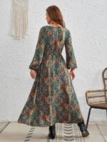 Rochie Lunga Zorna Multicolora - imagine 2
