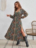 Rochie Lunga Zorna Multicolora - imagine 3