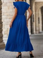 Rochie Lunga Adriela Albastra - imagine 2