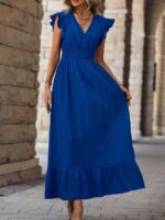 Rochie Lunga Adriela Albastra - imagine 3