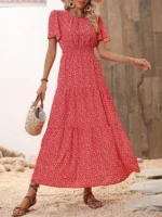 Rochie Lunga Morgana Rosie Cu Model Floral Alb - imagine 4