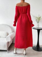 Rochie Lunga Rhonda Rosie Cu Umerii Goi - imagine 2