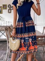 Rochie Midi Alena Albastra