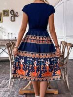 Rochie Midi Alena Albastra - imagine 2