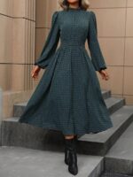 Rochie Lunga Marieta Verde Inchis - imagine 5