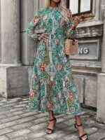 Rochie Lunga Hamida Multicolora