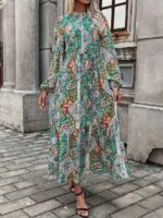 Rochie Lunga Hamida Multicolora - imagine 3