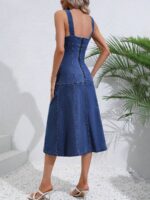 Rochie Midi Mariko Din Denim - imagine 2