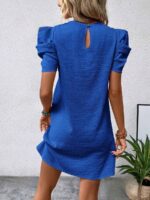 Rochie Scurta Leontina Albastra - imagine 2
