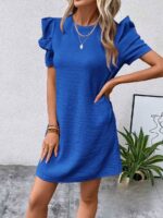 Rochie Scurta Leontina Albastra - imagine 3