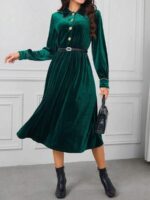 Rochie Midi Pepe Verde - imagine 3