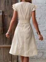 Rochie Midi Ekanta Bej - imagine 2
