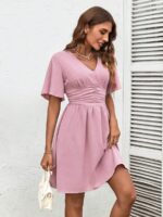 Rochie Scurta Bendine Roz - imagine 4