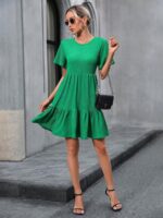 Rochie Scurta Tilda Verde - imagine 3