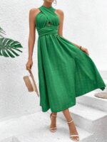 Rochie Lunga Norah Verde - imagine 3