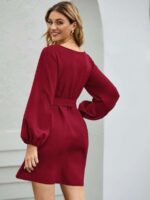 Rochie Scurta Haldor Grena Cu Cordon - imagine 2