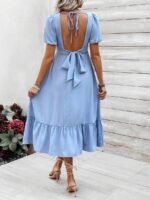 Rochie Midi Odelia Bleu - imagine 2