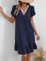Rochie Scurta Tolva Bleumarin - imagine 3
