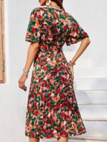 Rochie Midi Alena Cu Imprimeu Multicolor - imagine 2