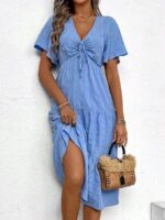 Rochie Midi Lisen Bleu - imagine 3