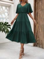 Rochie Midi Sebine Verde - imagine 3