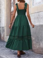 Rochie Lunga Ginne Verde - imagine 2